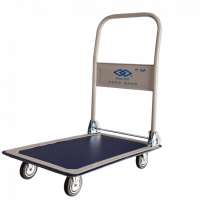 150KG steel platform trolley anti-slip steel hand trolley