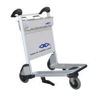 Airport passenger baggage hand cart luggage trolly