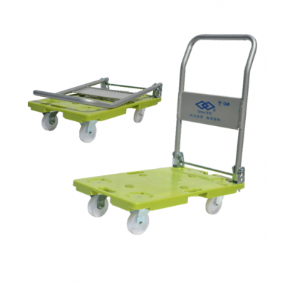 150kg plastic platform hand truck new design plastic platform foldable hand cart four wheels plastic hand truck for warehouse