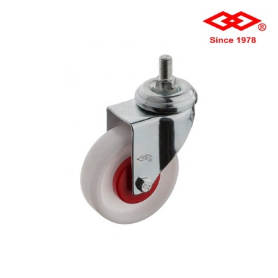 Instrumental casters series 50mm-125mm white plastic ball bearing casters