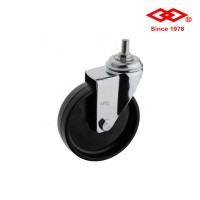 50mm Black plastic wheel with Plain bearing